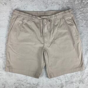 Duluth Trading Co.‎ Shorts Mens Size 40 Khaki Beige Pull On Draw String Comfort